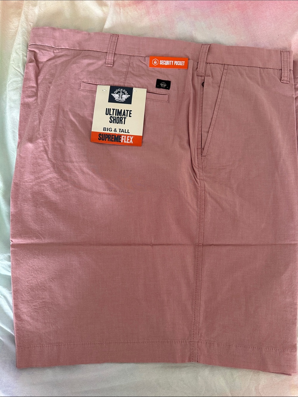 Dockers Pink Men’s Flat Front Ultimate Short